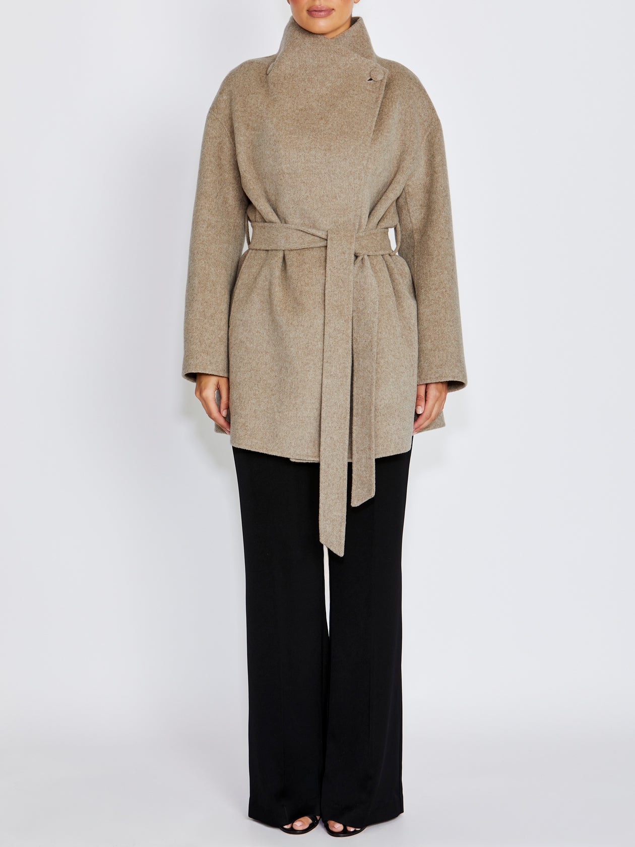 Leora Nutmeg Wool Coat