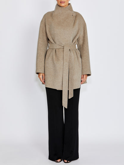 Leora Nutmeg Wool Coat