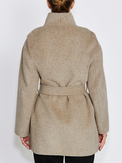 Leora Nutmeg Wool Coat