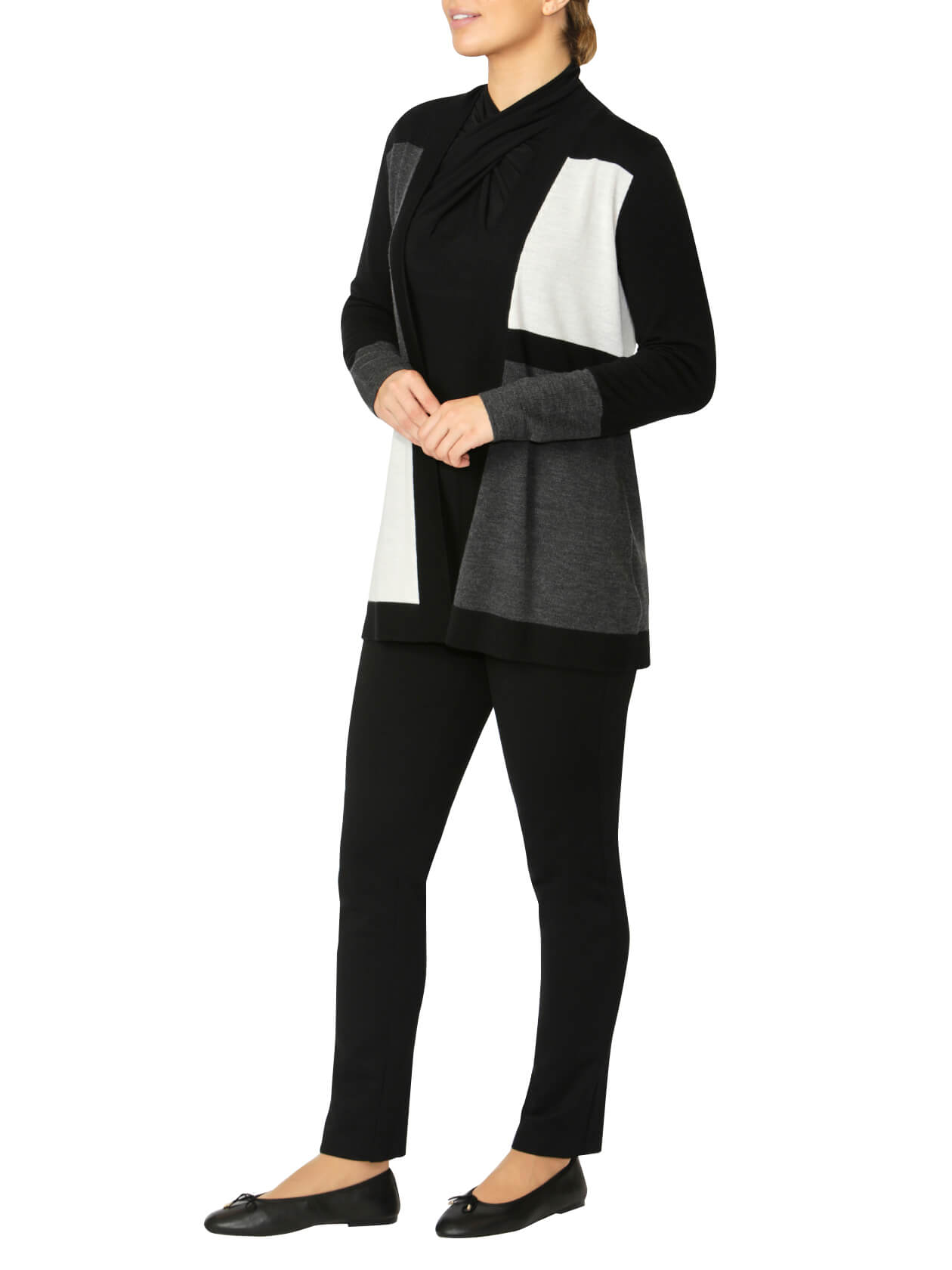 Ashley Colour Block Cardigan