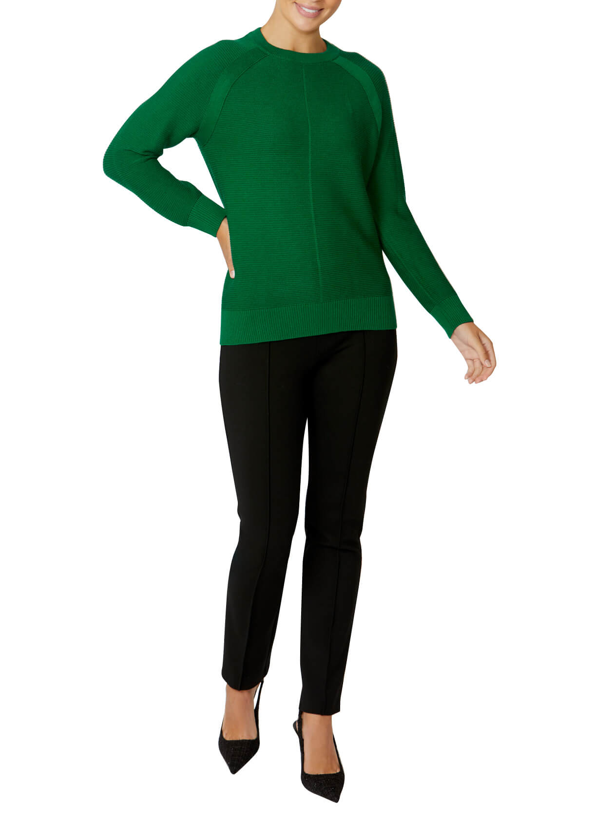 Alexis Jade Green Knit Sweater