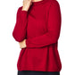 Gwen Red Funnel Neck Sweater
