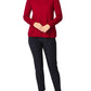 Gwen Red Funnel Neck Sweater