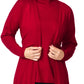 Gwen Red Funnel Neck Sweater
