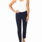 Zenya Navy Bengaline Capri Pant | Anthea Crawford