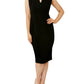 Black Crepe Shift Dress | Anthea Crawford