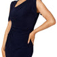 Hebe Navy Jersey Dress | Anthea Crawford