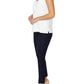 Vanessa Ivory Crepe Ruffle Front Top | Anthea Crawford