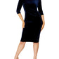 Concorde Sapphire Navy Velour Shift Dress | Anthea Crawford