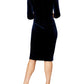 Concorde Sapphire Navy Velour Shift Dress | Anthea Crawford