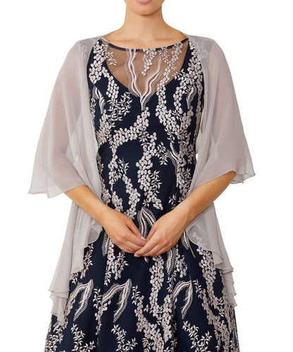 Whisper Silk Draped Shrug