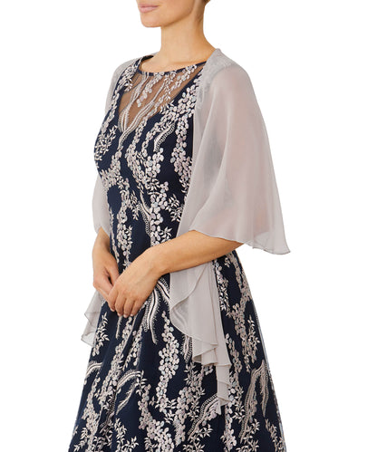 Whisper Silk Draped Shrug