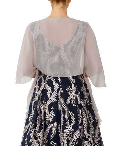 Whisper Silk Draped Shrug