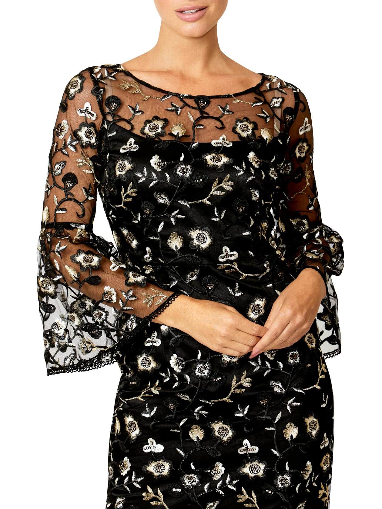 Ischia Black & Gold Dress