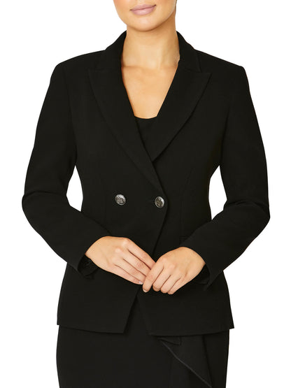 Vanessa Black Double-Breasted Jacket