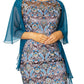 Petrol Blue Silk Shrug