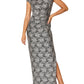 Helena Porcelain Stretch Lace Gown