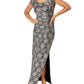 Helena Porcelain Stretch Lace Gown
