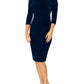 Venus Sapphire Velour Dress