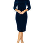 Venus Sapphire Velour Dress