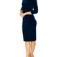 Venus Sapphire Velour Dress