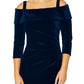 Venus Sapphire Velour Dress