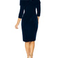 Venus Sapphire Velour Dress