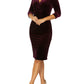 Capitol Plum Velour Dress