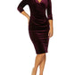 Capitol Plum Velour Dress
