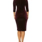 Capitol Plum Velour Dress