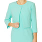 Jackie Misty Blue Single Button Jacket
