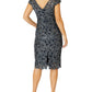 Venetia Navy Sequin Lace Dress