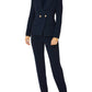 Vanessa Navy Blue Double-Breasted Jacket
