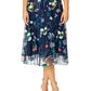 Leila Navy Floral A-Line Dress