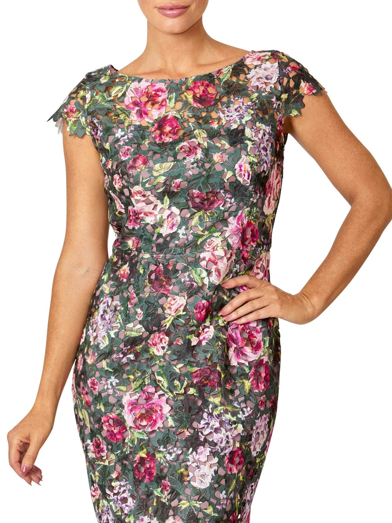 Viola Garden Flower Lace Dress