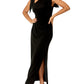 Hebe Black Jersey Gown