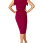 Hebe Ruby Red Jersey Dress