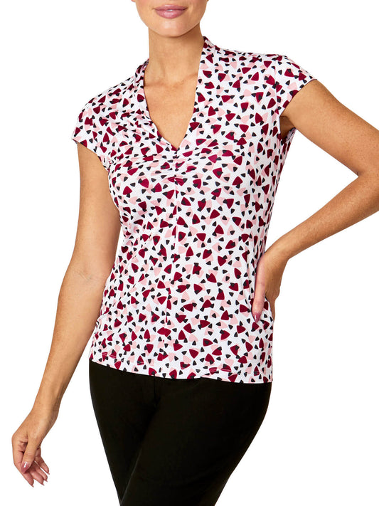 Cora Multi Geo Jersey Top