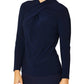 Diana Navy Blue Jersey Top