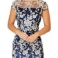 Catherine Navy & Ivory Shift Dress