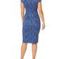 Helena Blue Sequin Lace Dress