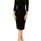 Venus Black Velour Dress