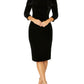 Venus Black Velour Dress