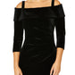 Venus Black Velour Dress