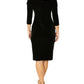 Venus Black Velour Dress